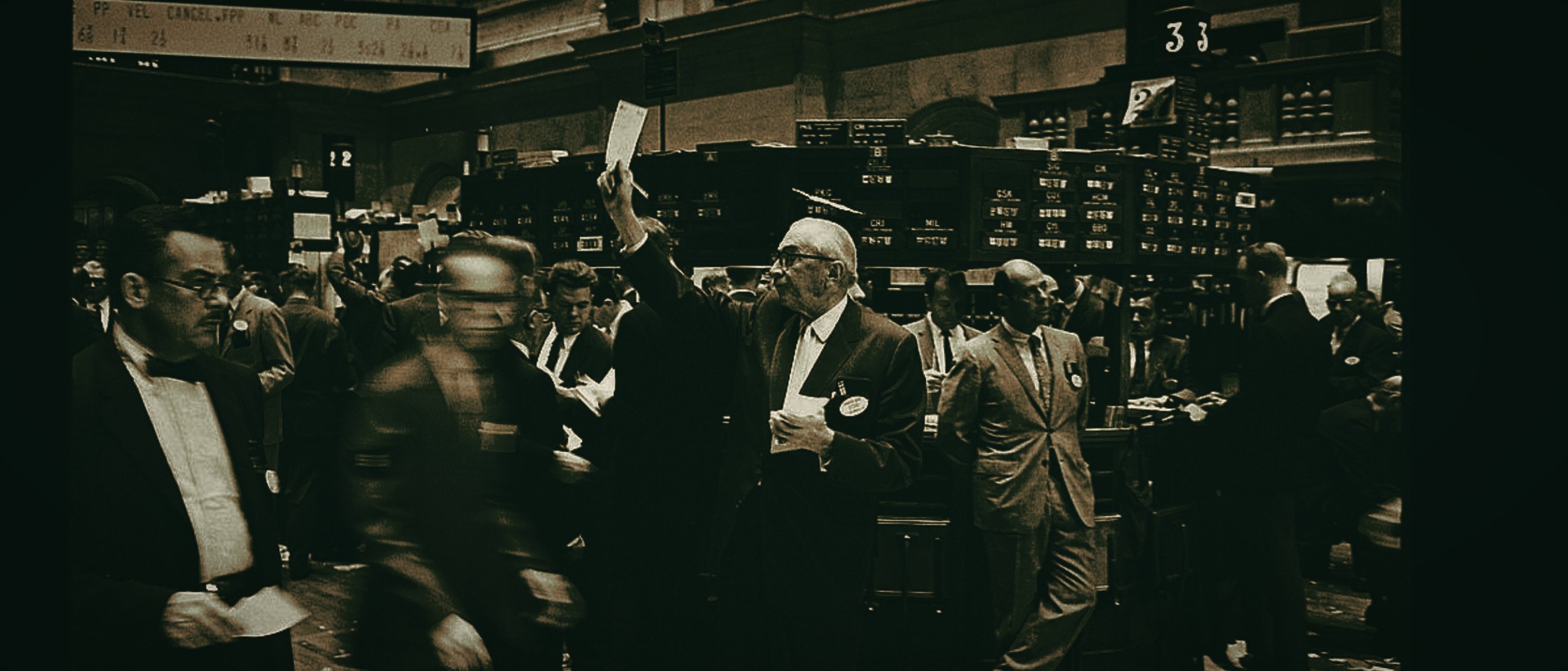 Financial exchange interior